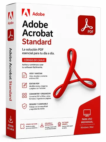 Adobe Acrobat Standard Código de canje