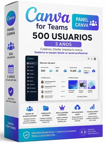 Canva PRO Edu Admin Panel 500 Usuarios