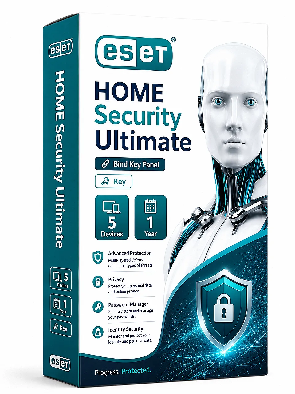 ESET Home Security Ultimate Bind Key Panel 5 Dispositivos 1 Año