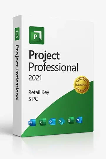 Project Professional 2021 Retail Key 5 PC