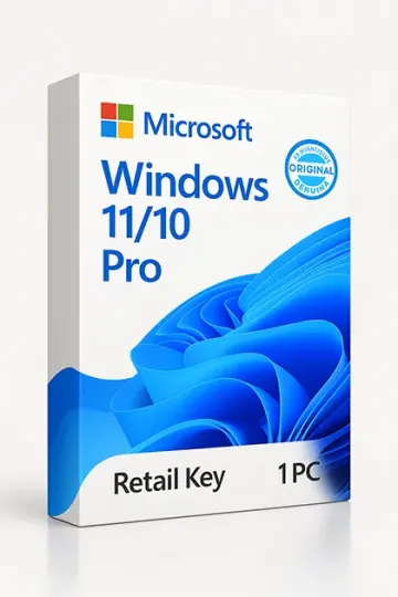Windows 11-10 Pro Retail Key 1 PC