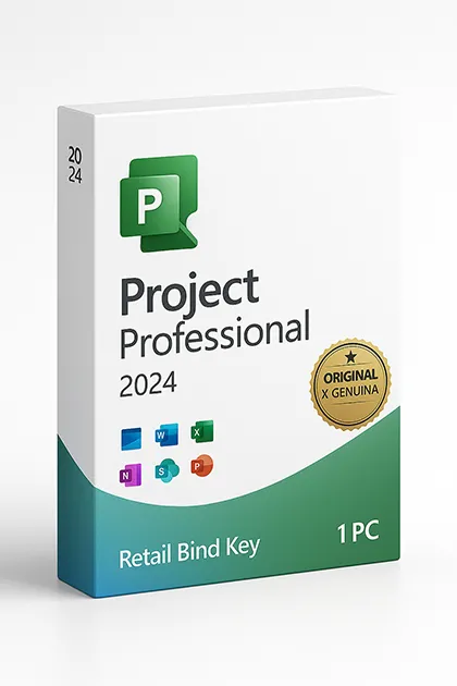 Project Professional 2024 Retail Bind Key 1 PC