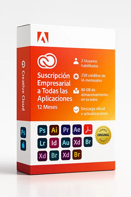 Adobe Creative Cloud Suscripción Empresarial a Todas las Aplicaciones anual