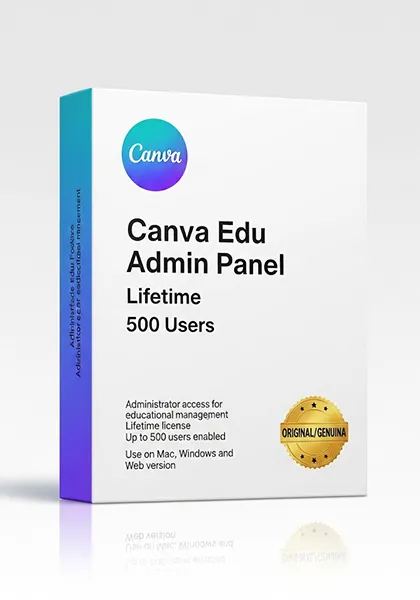 Canva Edu Admin Panel de por vida para 500 Usuarios