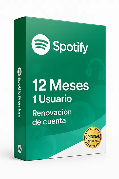 Spotify Premium 12 Meses 1 Usuario Renovación de cuenta