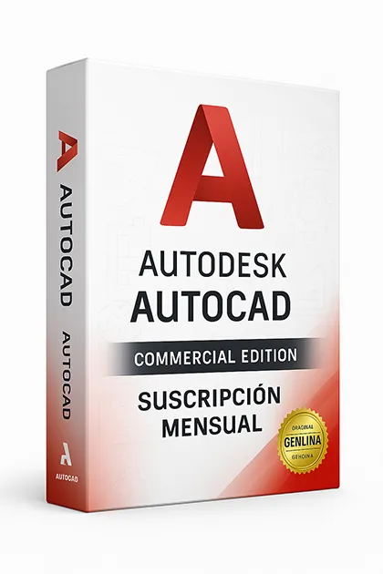 Autodesk Commercial AutoCAD 1 suscripción mensual