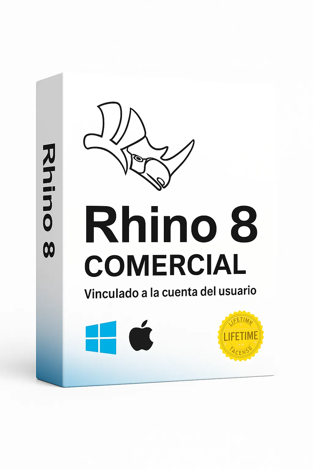 Rhino 8 Licencia Comercial Win/Mac de por vida