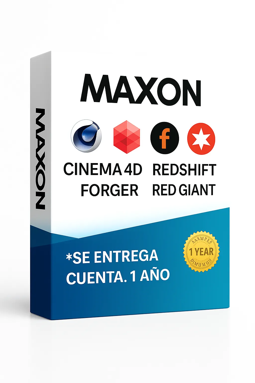Maxon cuenta (Cinema 4D - Redshift - Forger - Red Giant)