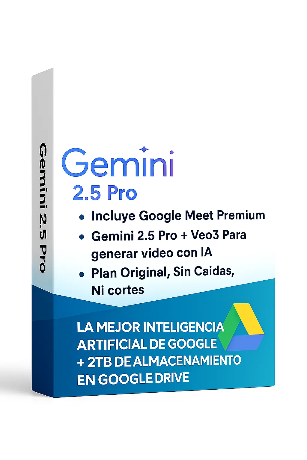 Gemini 2.5 Pro + Google Drive 2TB (1 año)